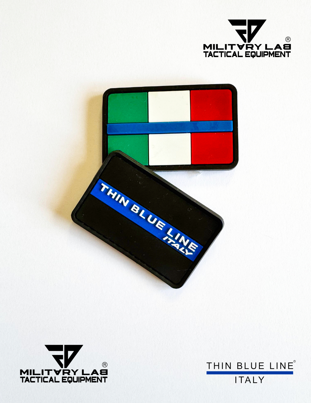 Patch promo pack tricolore Thin Blue Line (ITALIA) + patch Thin Blue Line Italy classic edition