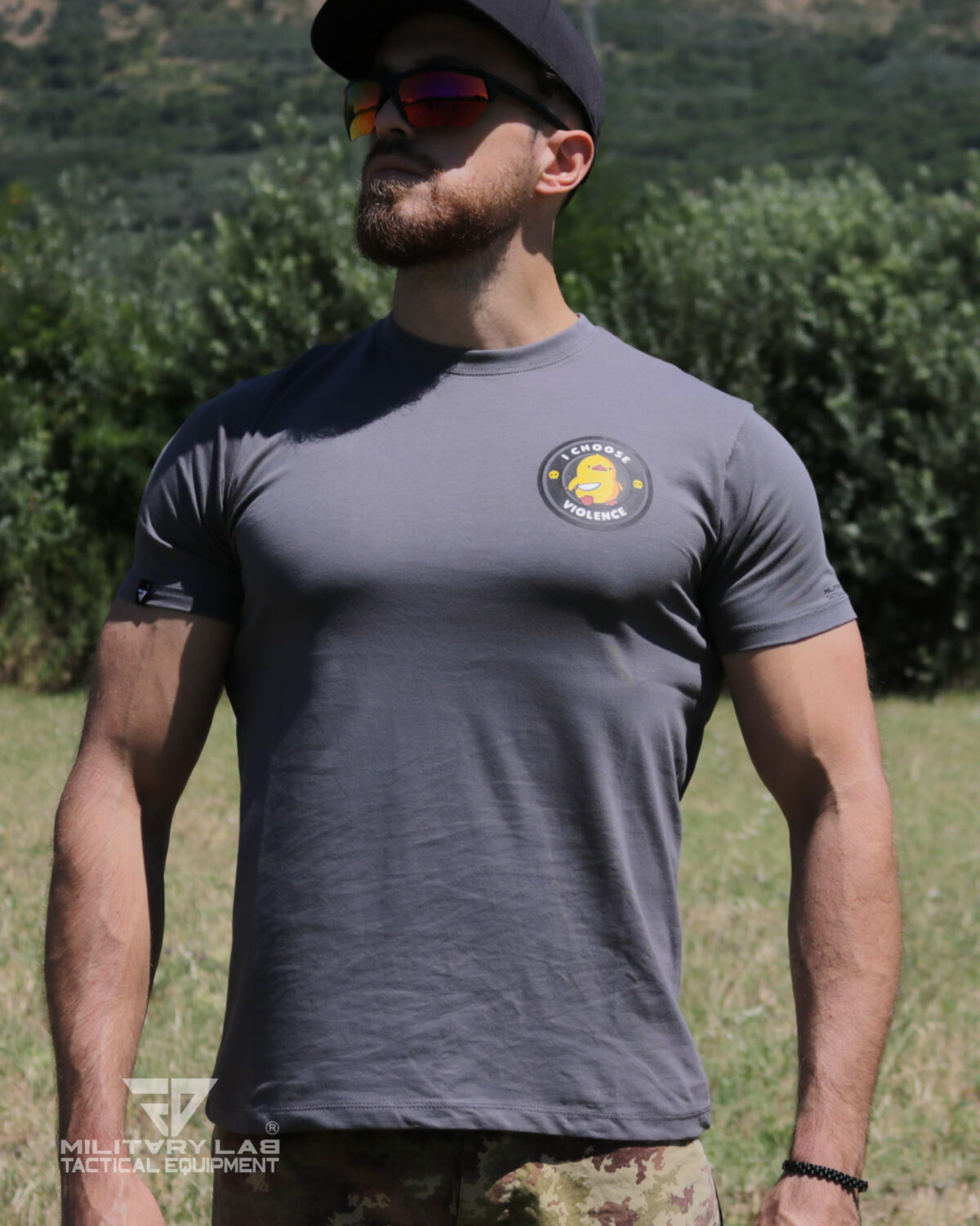 T-shirt I Violence Grey Matt - Military Lab