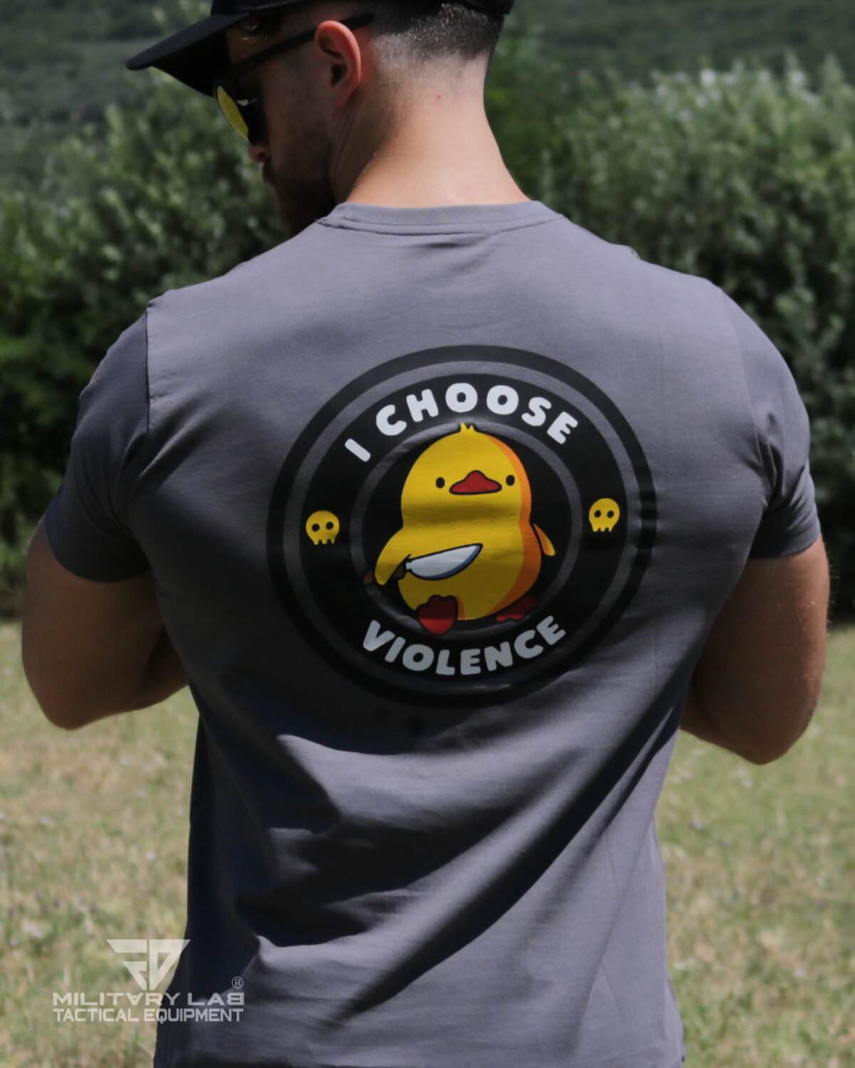 T-shirt I Violence Grey Matt - Military Lab - immagine 4