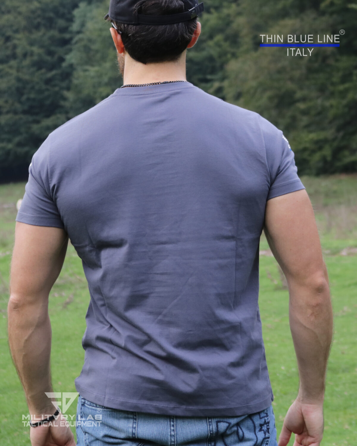 T-shirt Thin Blue Line Italy® FN 02 (Matt Grey TBL) - immagine 8