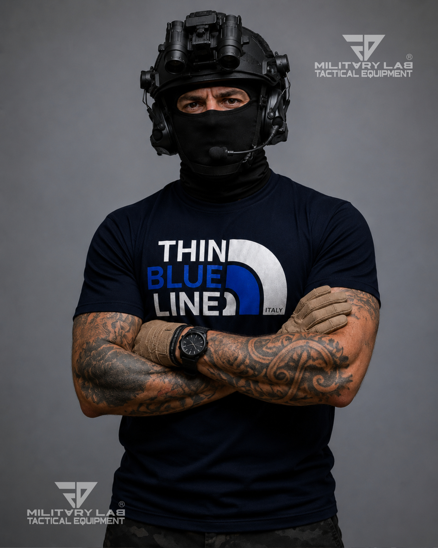 T-shirt Thin Blue Line Italy® FN 01 Blue Navy