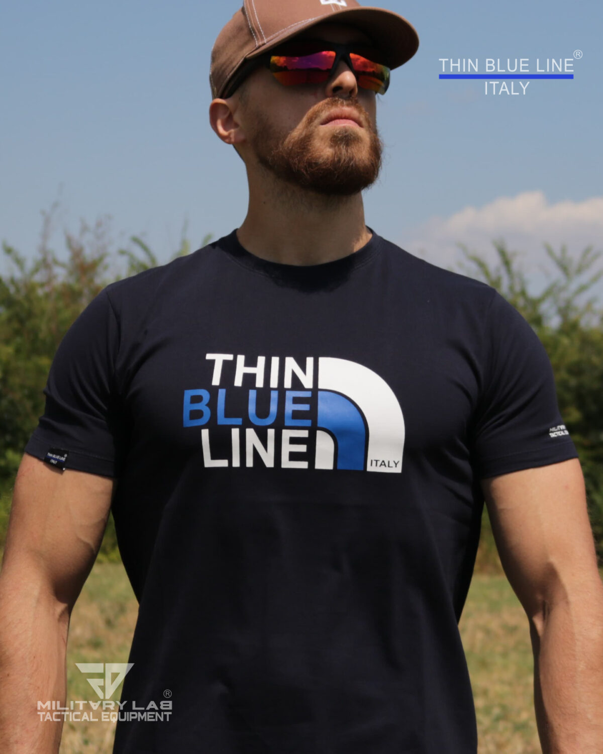 T-shirt Thin Blue Line Italy® FN 01 Blue Navy