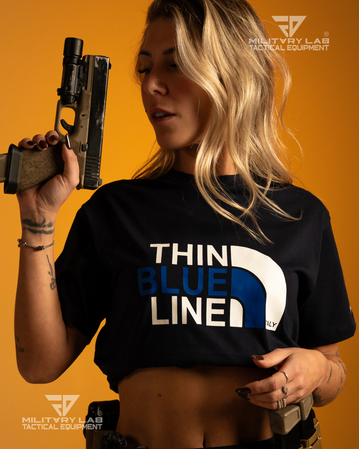 T-shirt Thin Blue Line Italy® FN 01 Blue Navy