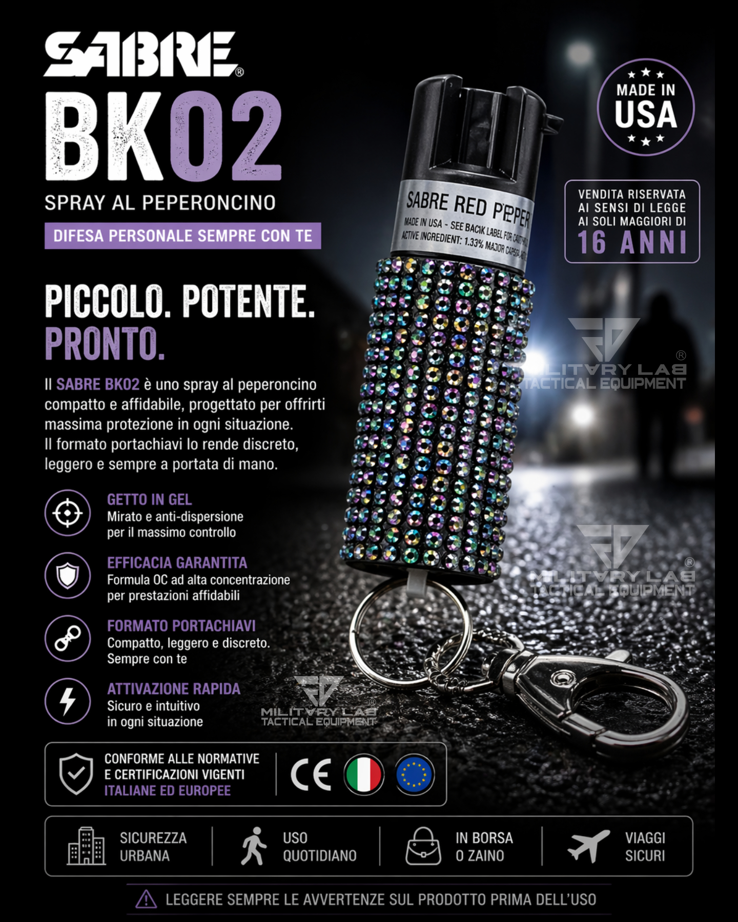 Spray autodifesa SABRE BK02