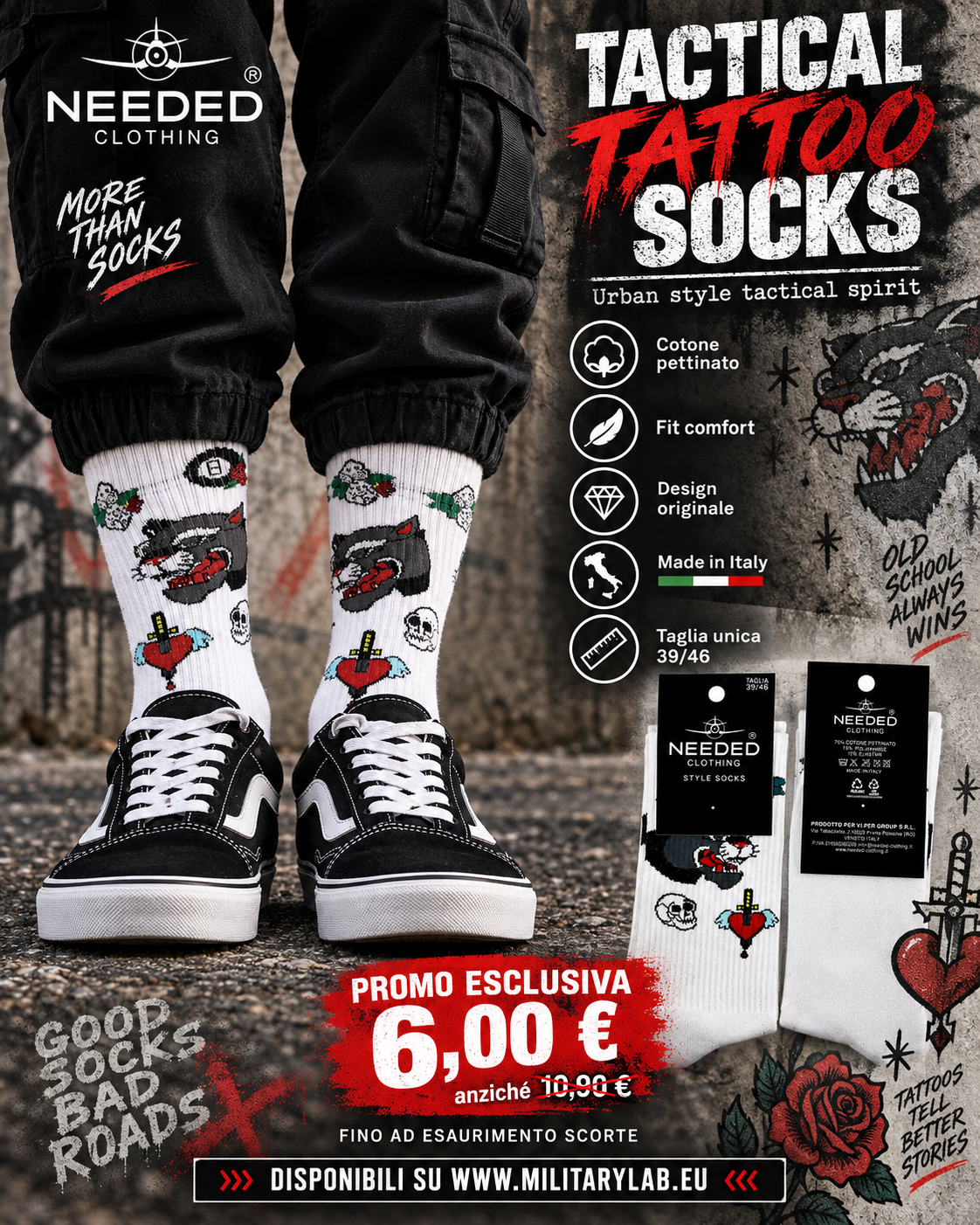 CZ1049 Socks Needed Clothing - EXCLUSIVE PROMO