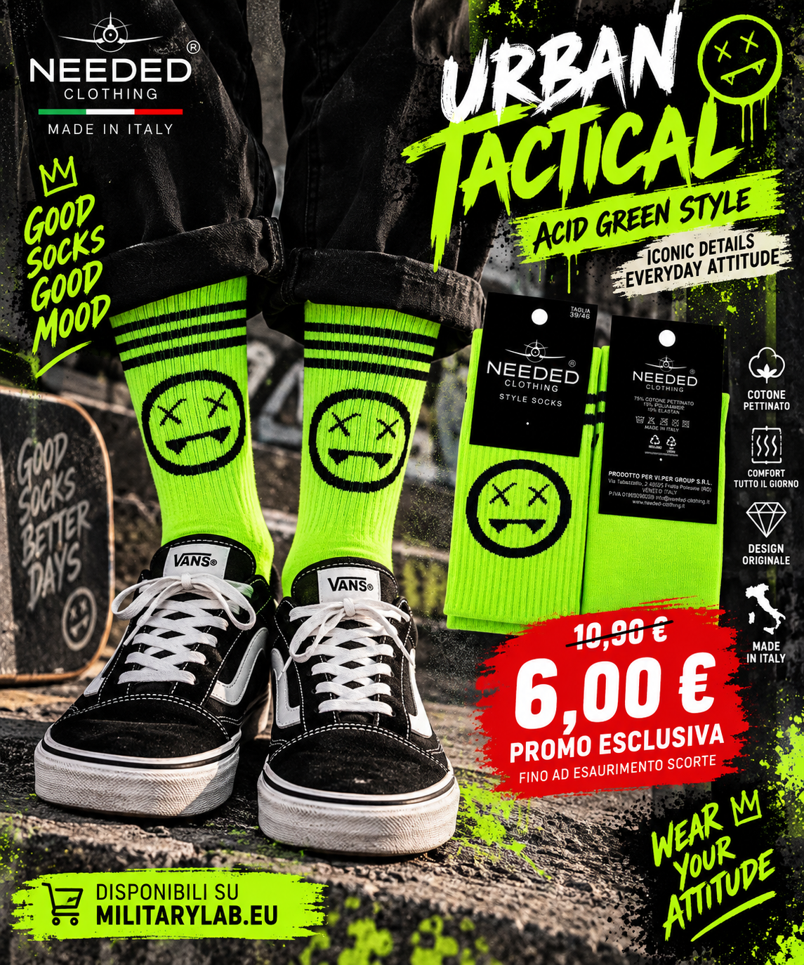 CZ1048 Socks Needed Clothing - EXCLUSIVE PROMO
